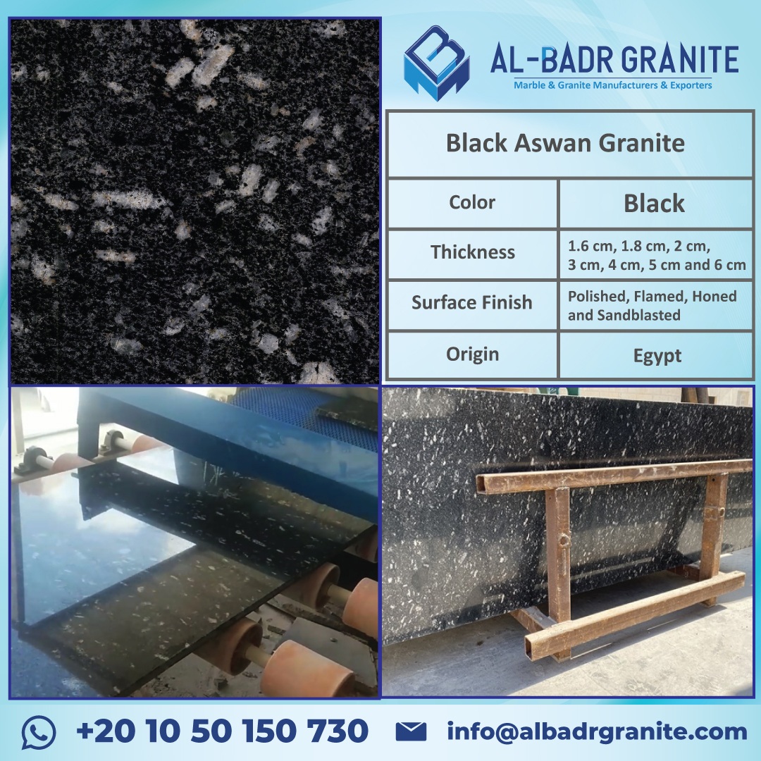 Black Granite Slabs and Tiles